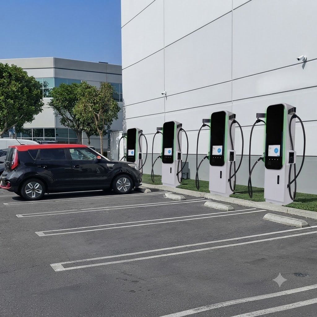 High-speed commercial EV charger manufacturers in India, Ashirwad Solar charging stations