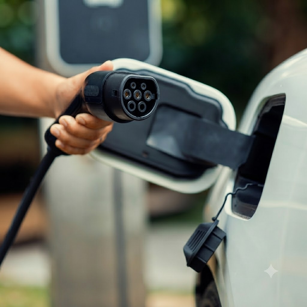 Professional EV charger installation services in India executed by Ashirwad Solar
